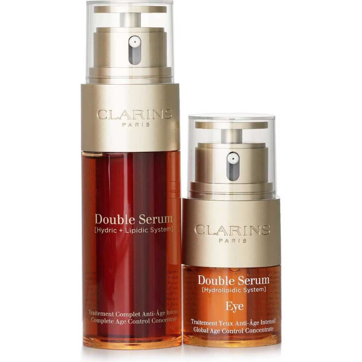 1074650493 Clarins Double Serum Face & Eye Set 2pcs