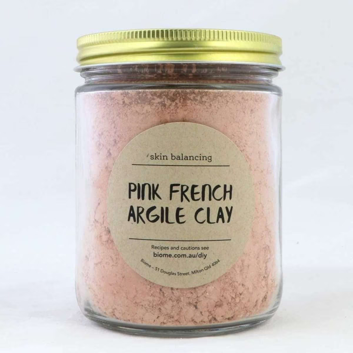 1074684087 Biome Pink (French Argile) Clay in Glass Jar 300g