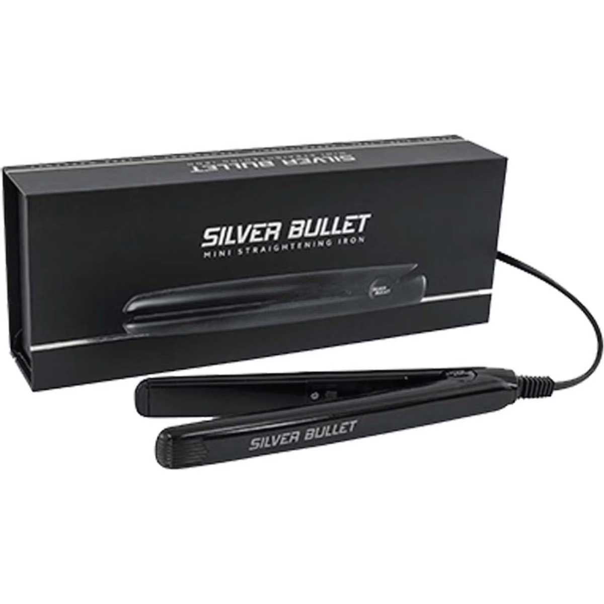 Silver Bullet Silver Bullet Mini Hair Straightener Black Travel Size Straightening Iron Ceramic