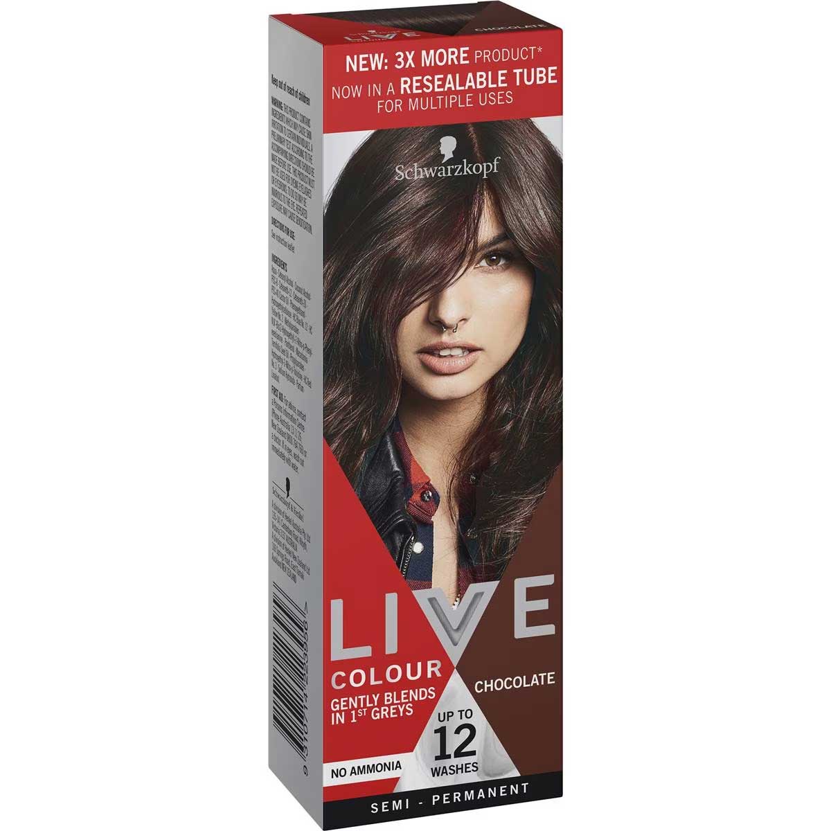 Schwarzkopf Live Colour Chocolate Semi Permanent Each