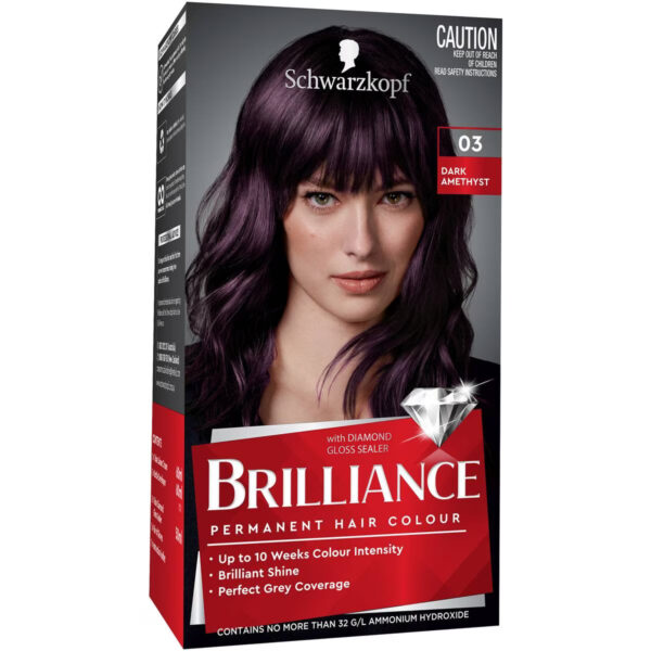 Schwarzkopf Brilliance 03 Dark Amethyst Permanent Colour Each