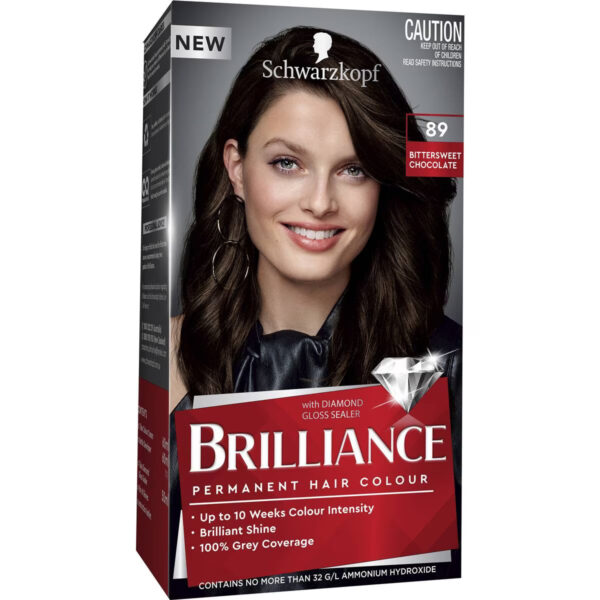 Schwarzkopf Brilliance 89 Bitter Sweet Chocolate Permanent Colour Each