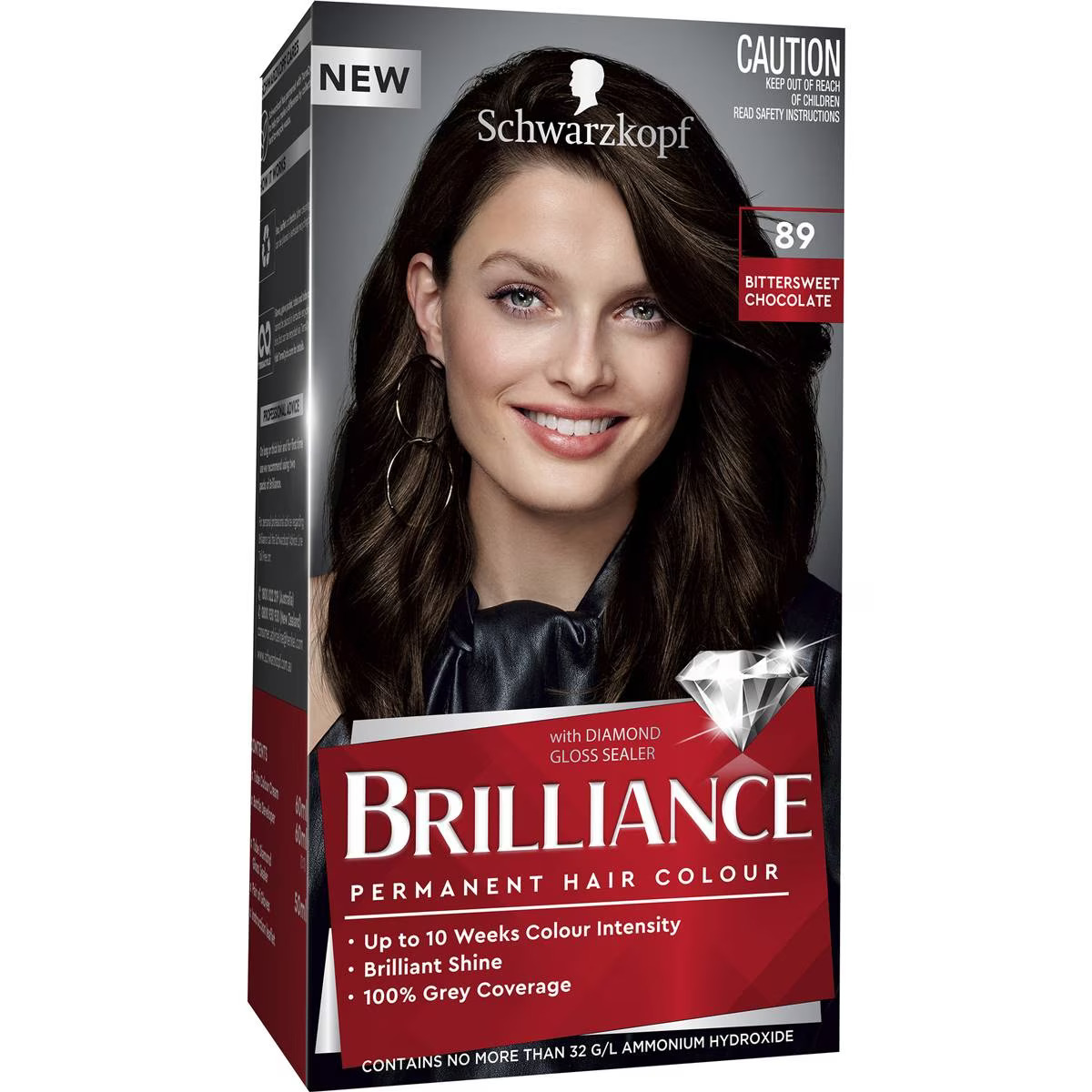 151648 Schwarzkopf Brilliance 89 Bitter Sweet Chocolate Permanent Colour Each