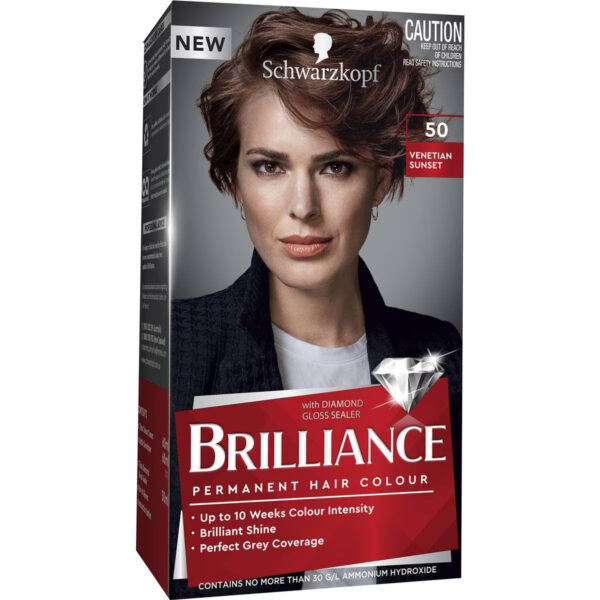 Schwarzkopf Brilliance 50 Venetian Sunset Permanent Colour Each
