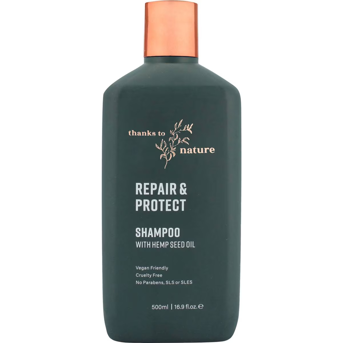 Thanks To Nature Repair And Protect Shampoo With Hemp Seed Oil 500ml