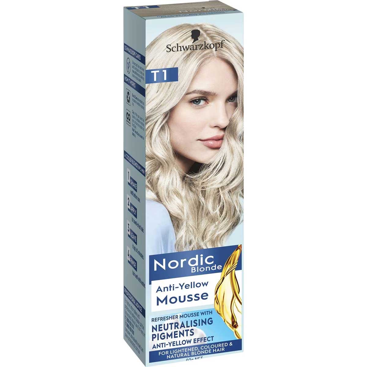 Schwarzkopf Nordic Blonde T1 Anti-yellow Mousse Each