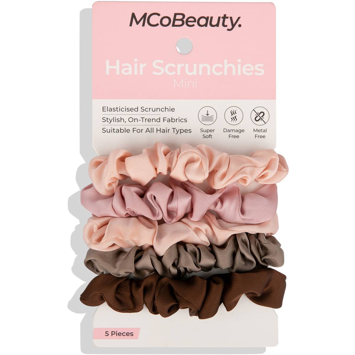 Mcobeauty Beauty Mini Scrunchies Assorted 5 Pack