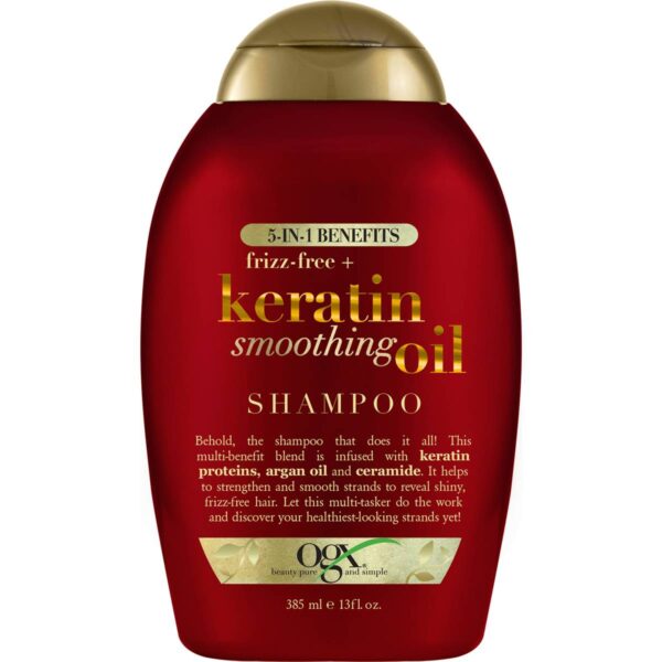 Ogx Keratin Smoothing Oil Shampoo For Frizzy Hair 385ml