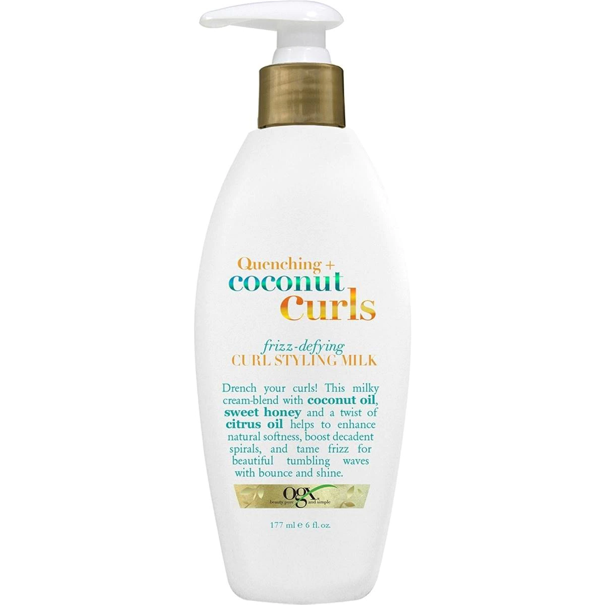 Ogx Coconut Curls Frizz Defying Styling Milk For Curly Hair 177ml