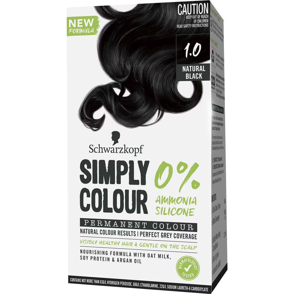 Schwarzkopf Simply Colour 1.0 Natural Black Permanent Colour Each