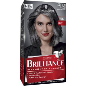 Schwarzkopf Brilliance 95 Smoky Grey Permanent Colour Each