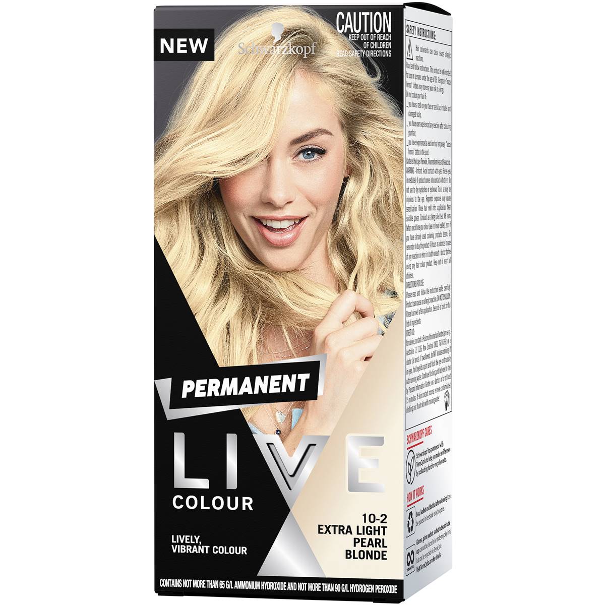 Schwarzkopf Live Colour 10.2 Extra Light Pearl Blonde Permanent Each