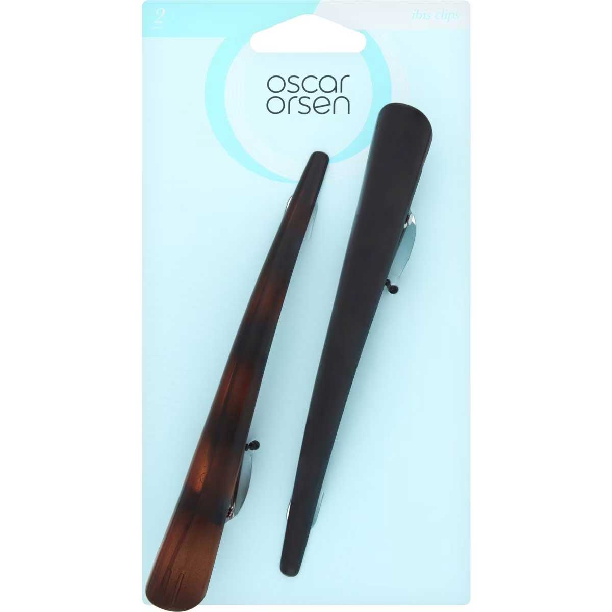 Oscar Orsen Hair Clip Ibis Black/shell 2 Pack