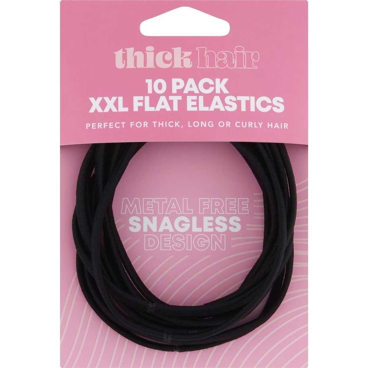 Thick Hair Xxl Flat Elastics 10 Pack