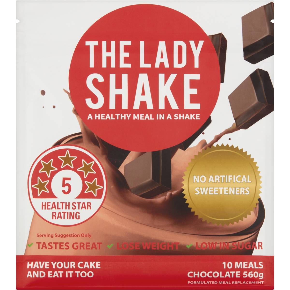 The Lady Shake Chocolate 560g