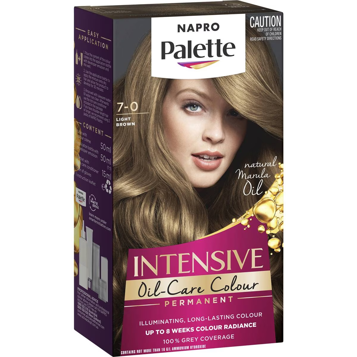 Napro Palette 7.0 Light Brown Permanent Colour Each