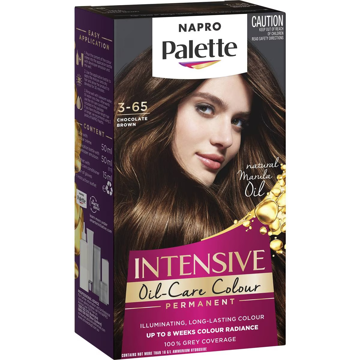 Napro Palette 3.65 Chocolate Brown Permanent Colour Each