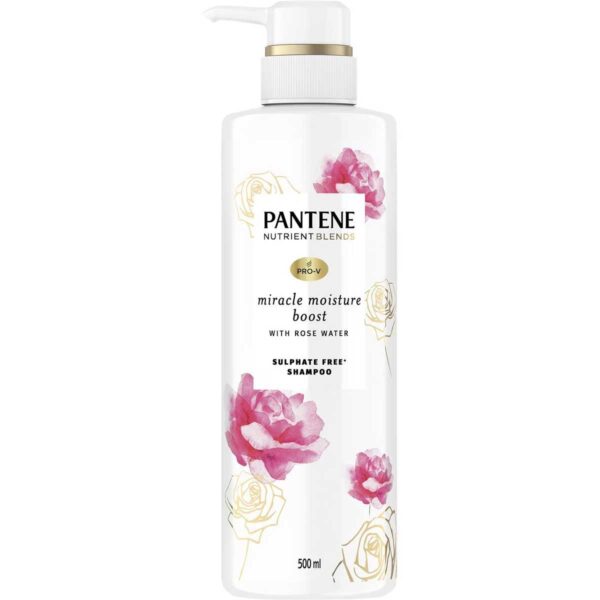 Pantene Nutrients Blend Shampoo Rosewater 500ml