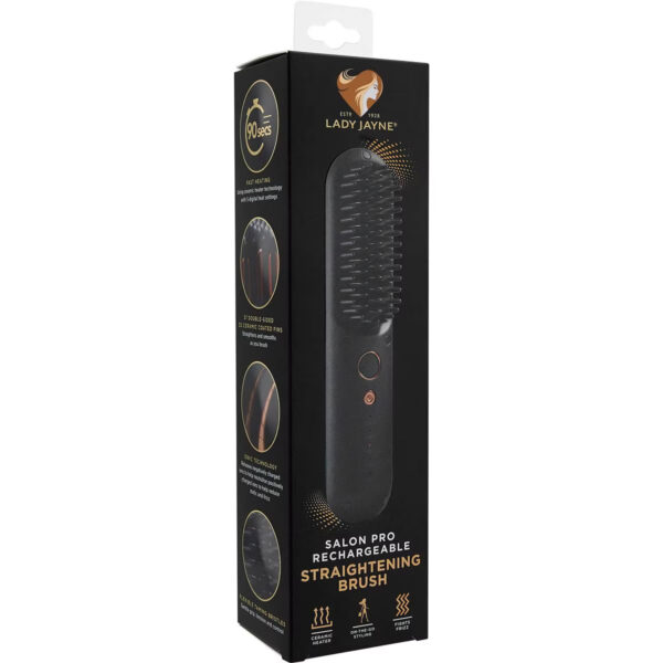 Lady Jayne Salon Pro Rechargeable Straightening Brush Each