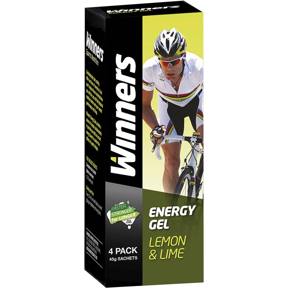 324911 Winners Sports Nutrition Energy Gel Lemon & Lime 160g