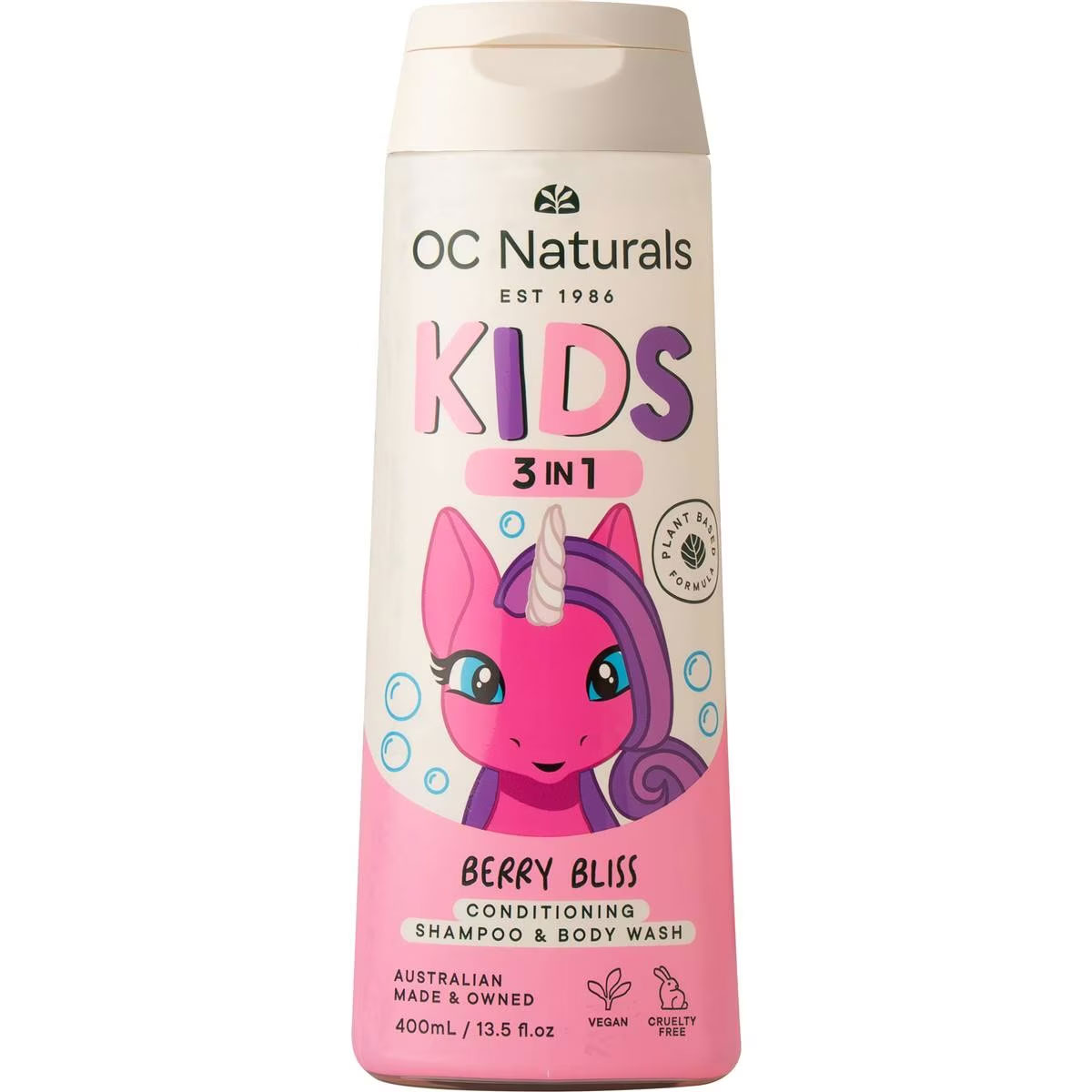 325782 Oc Naturals Kids 3-in-1 Fruit Berry Bliss 400ml