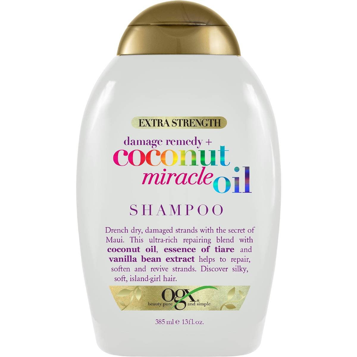 Ogx Extra Strength Coconut Miracle Oil Shampoo -dry Hair 385ml