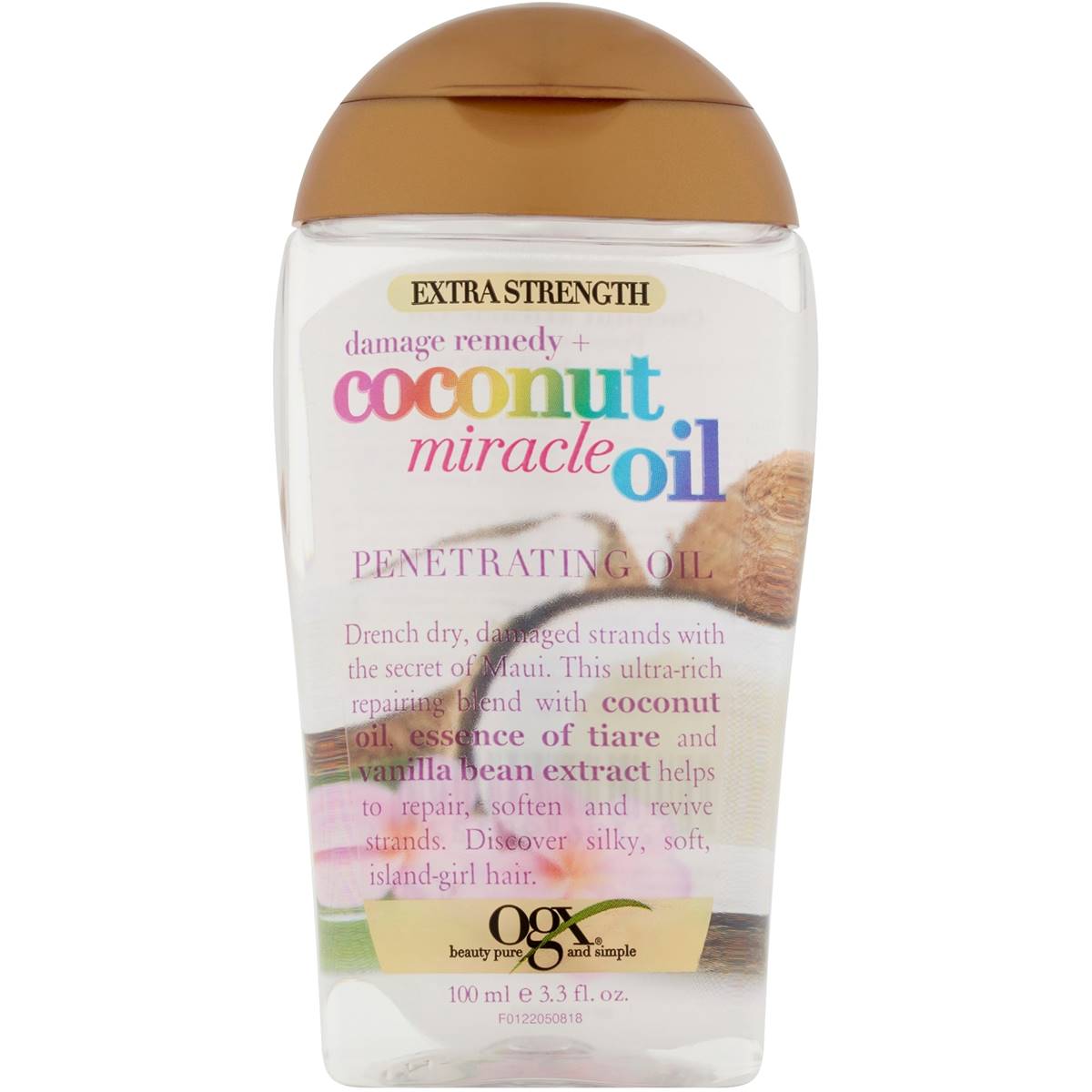 Ogx Extra Strength Coconut Miracle Oil For Dry Hair 100ml The Australian Products