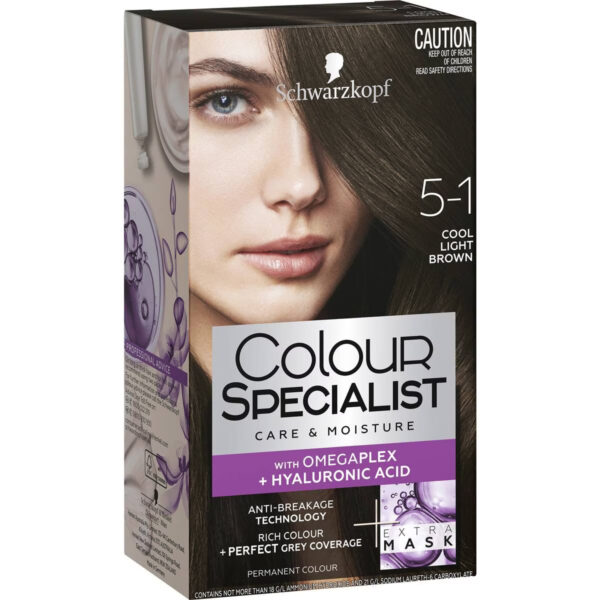 Schwarzkopf Colour Specialist 5.1 Cool Light Brown Permanent Each