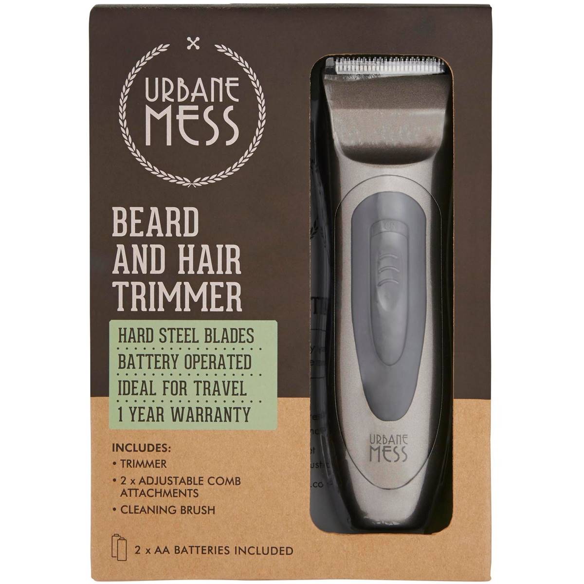 633677 Urbane Mess Beard & Hair Trimmer Each