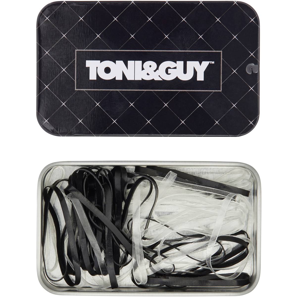 Toni & Guy Hair Elastics Black Clear 50 Pack