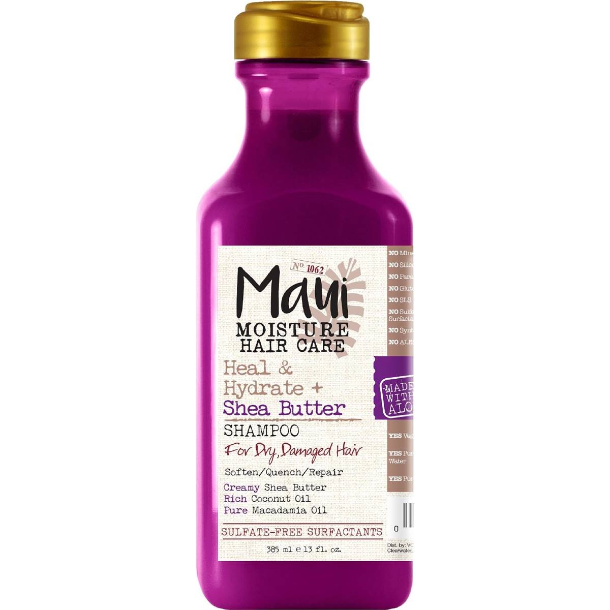 Maui Moisture Heal & Hydrate Shea Butter Shampoo For Damaged Hair 385ml