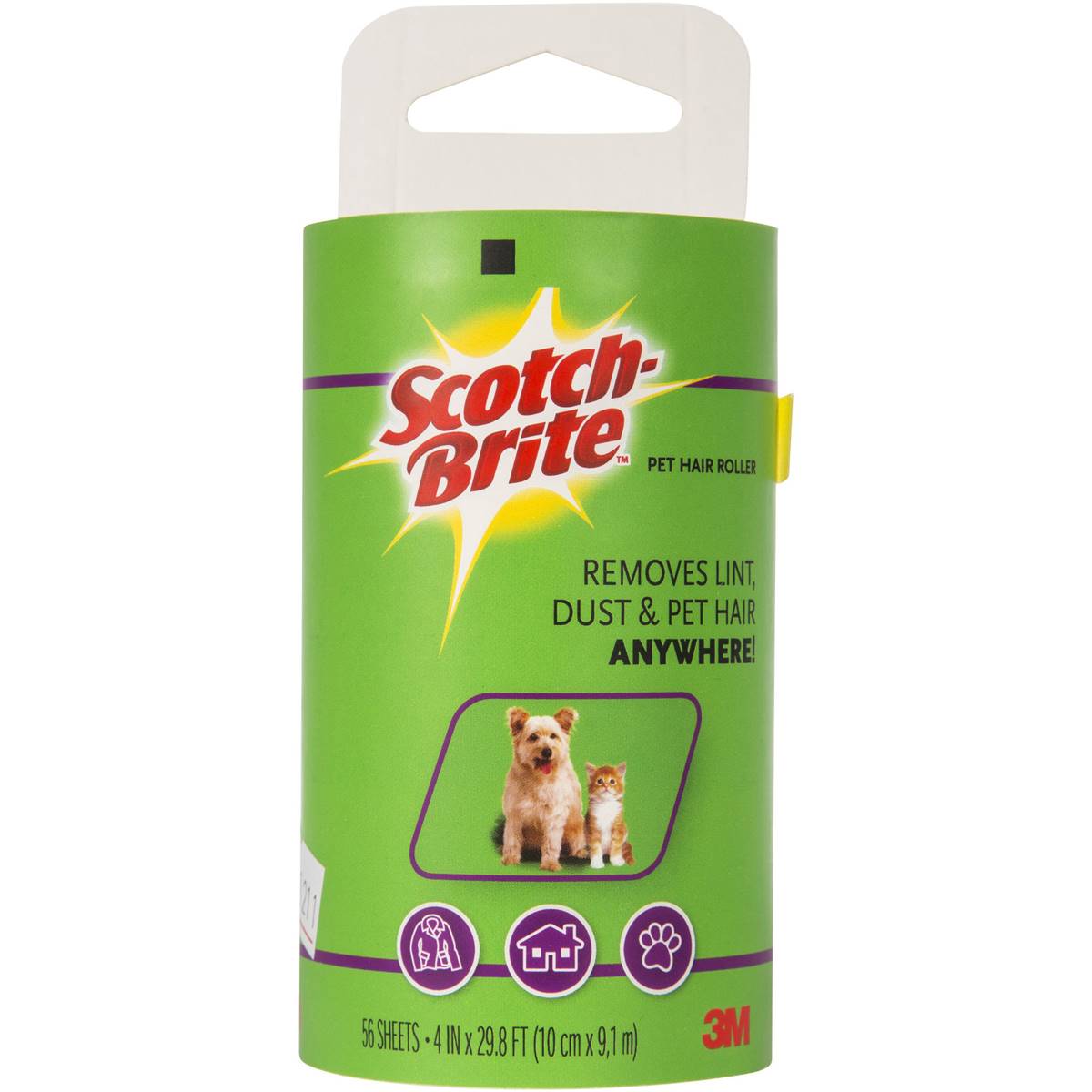 739022 Scotch-brite Pet Hair Lint Roller Refill 56 Sheets
